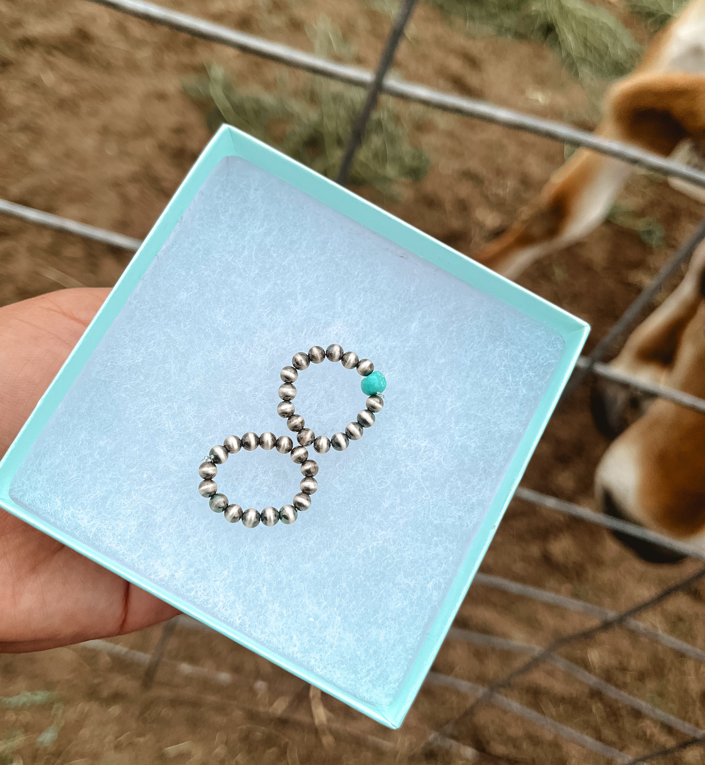Sterling Silver Pearl stretch ring