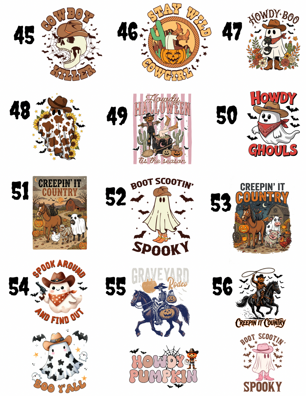 ADULT HALLOWEEN WESTERN HOODIES/CREWNECK (Copy)
