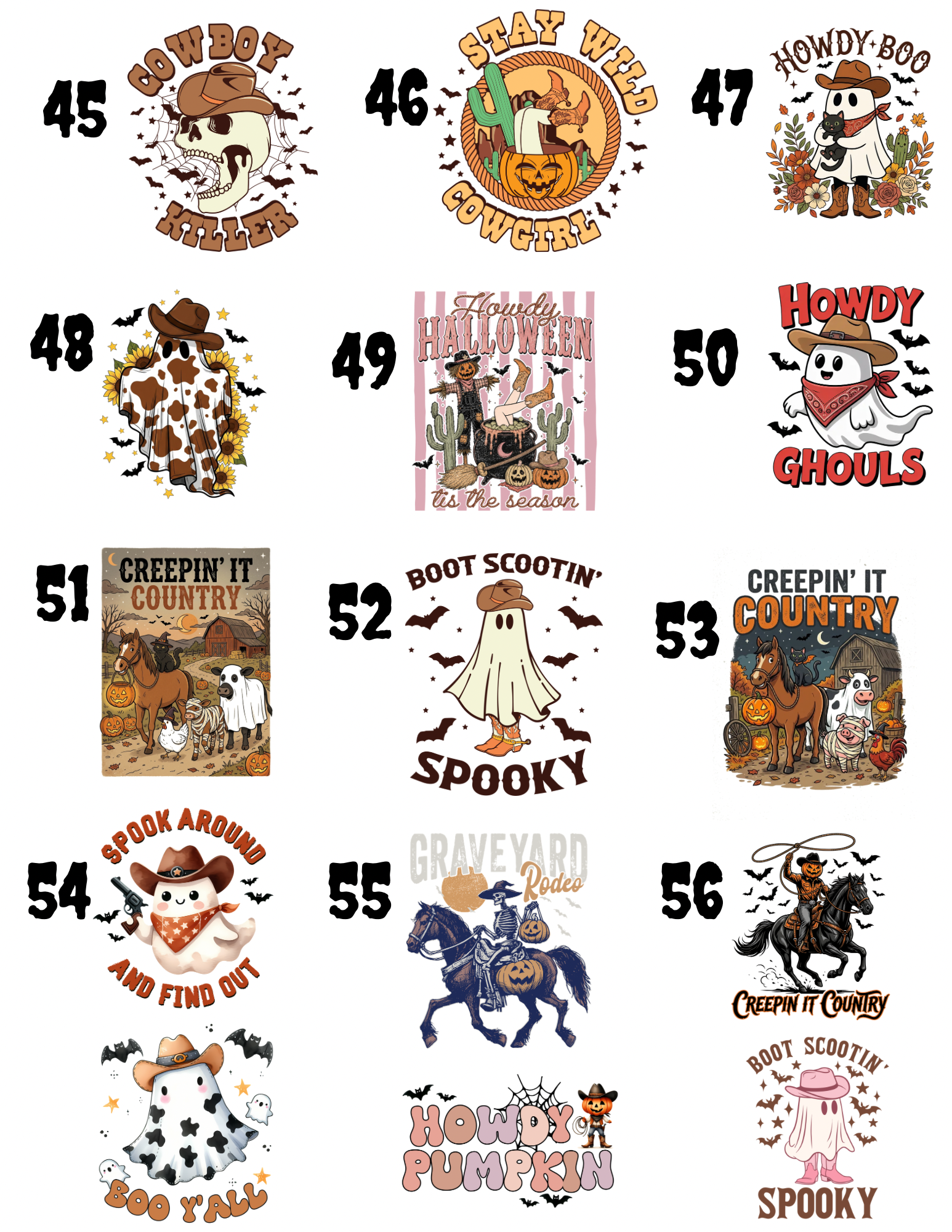 ADULT HALLOWEEN WESTERN HOODIES/CREWNECK (Copy)