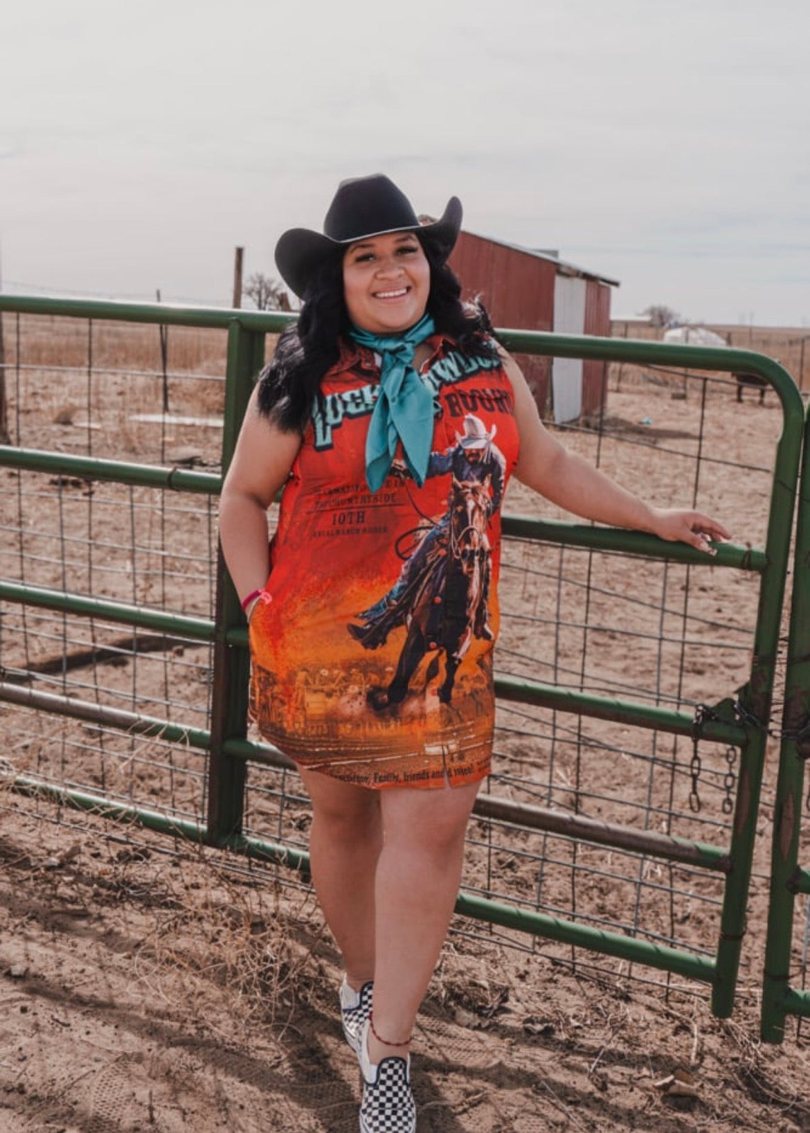 Rodeo Pearl Snap Dress