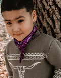 Purple Bandana Wild Rag