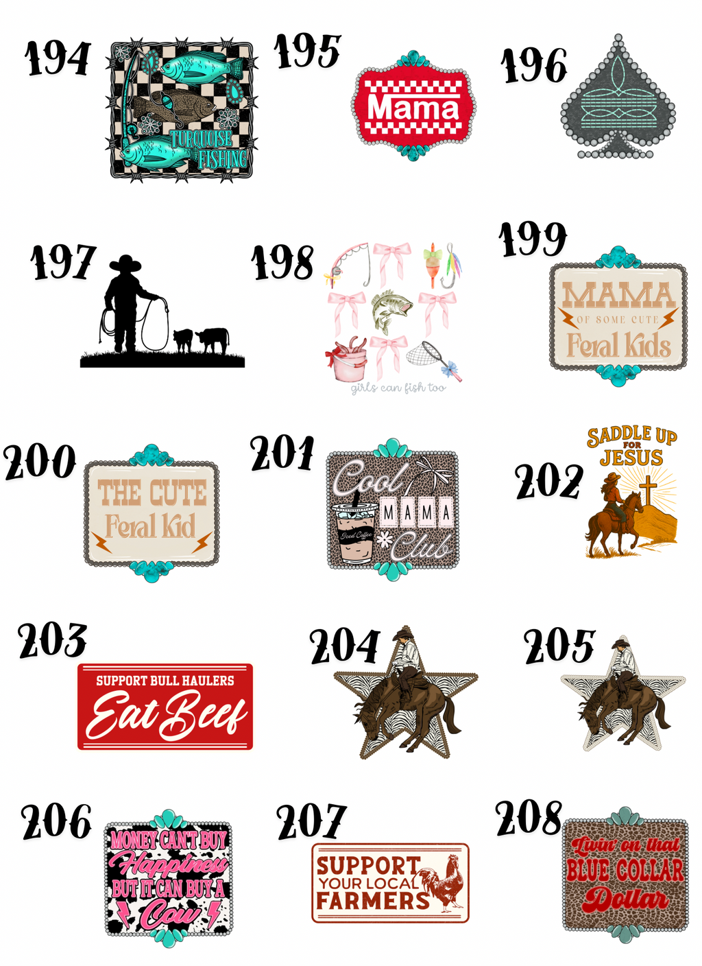 Adult Custom Western Tees