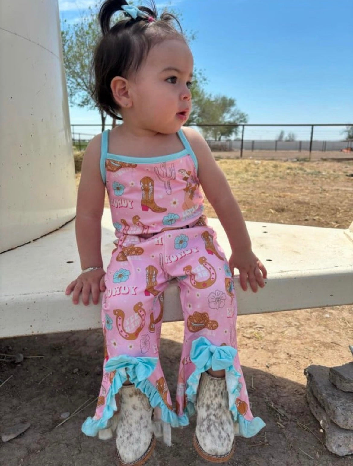 Howdy Cowgirl Romper