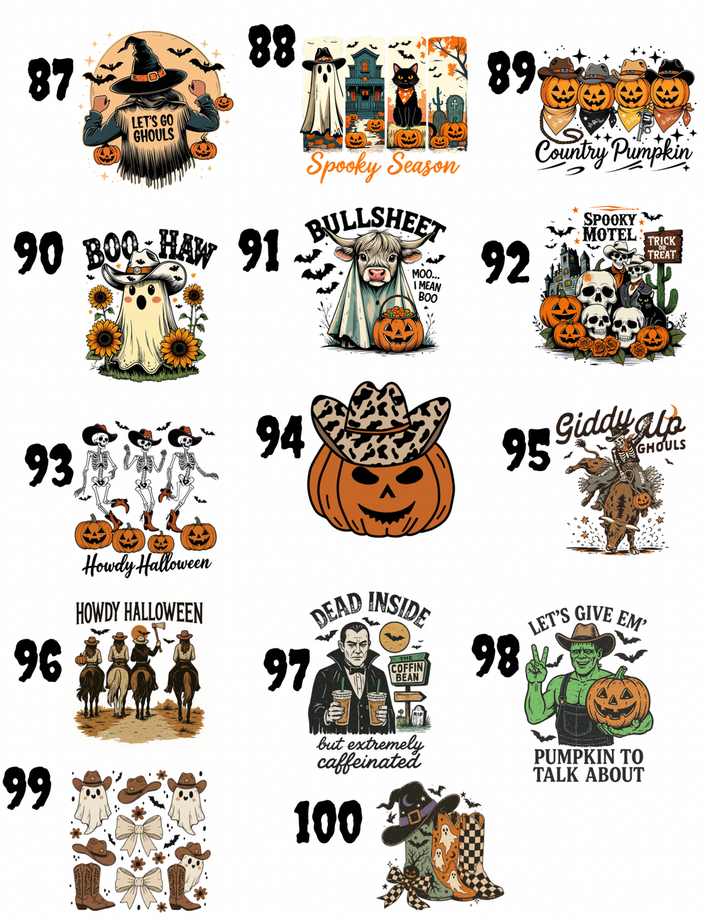 ADULT HALLOWEEN WESTERN HOODIES/CREWNECK (Copy)