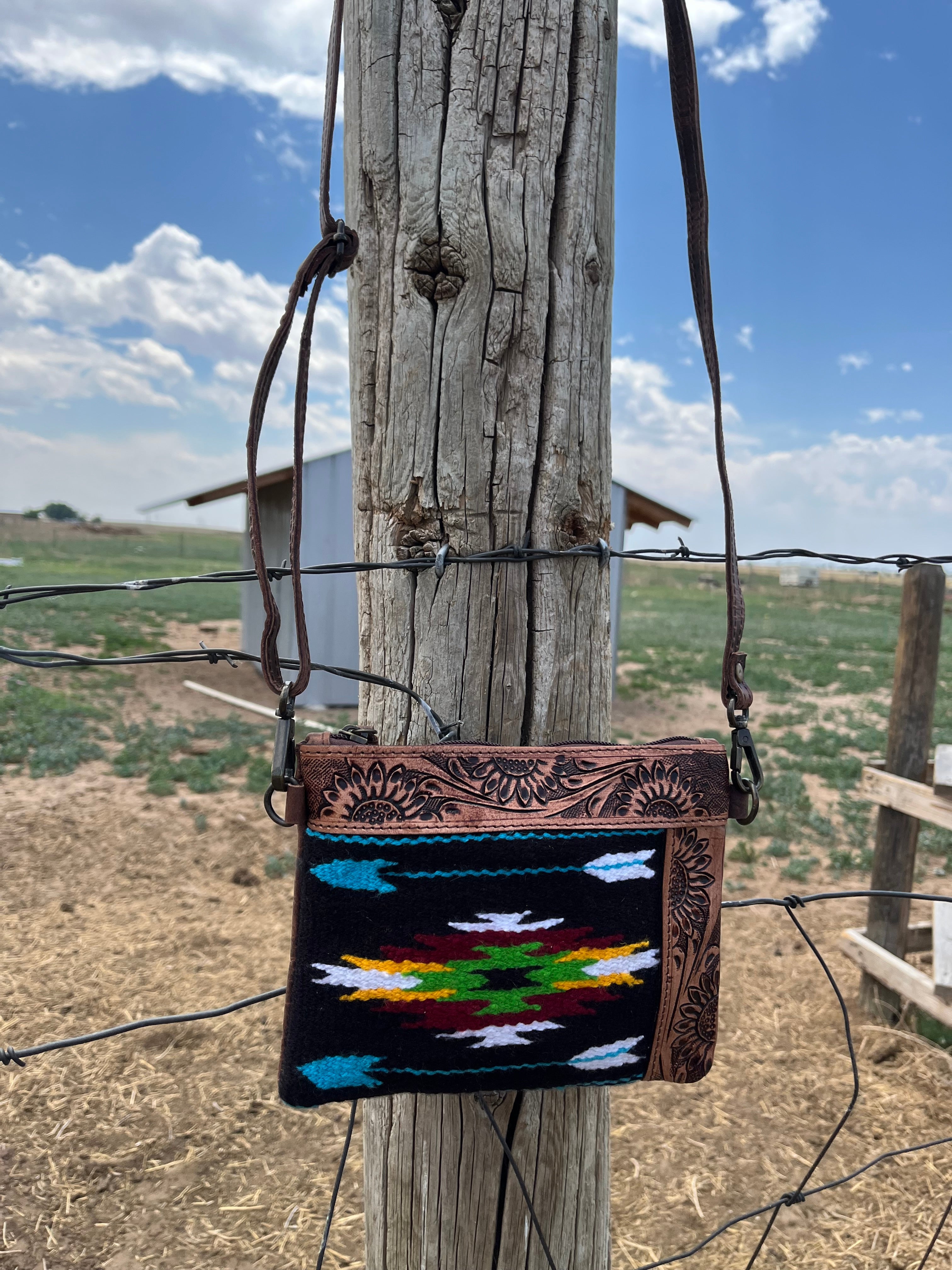 Mini Aztec Black Bag