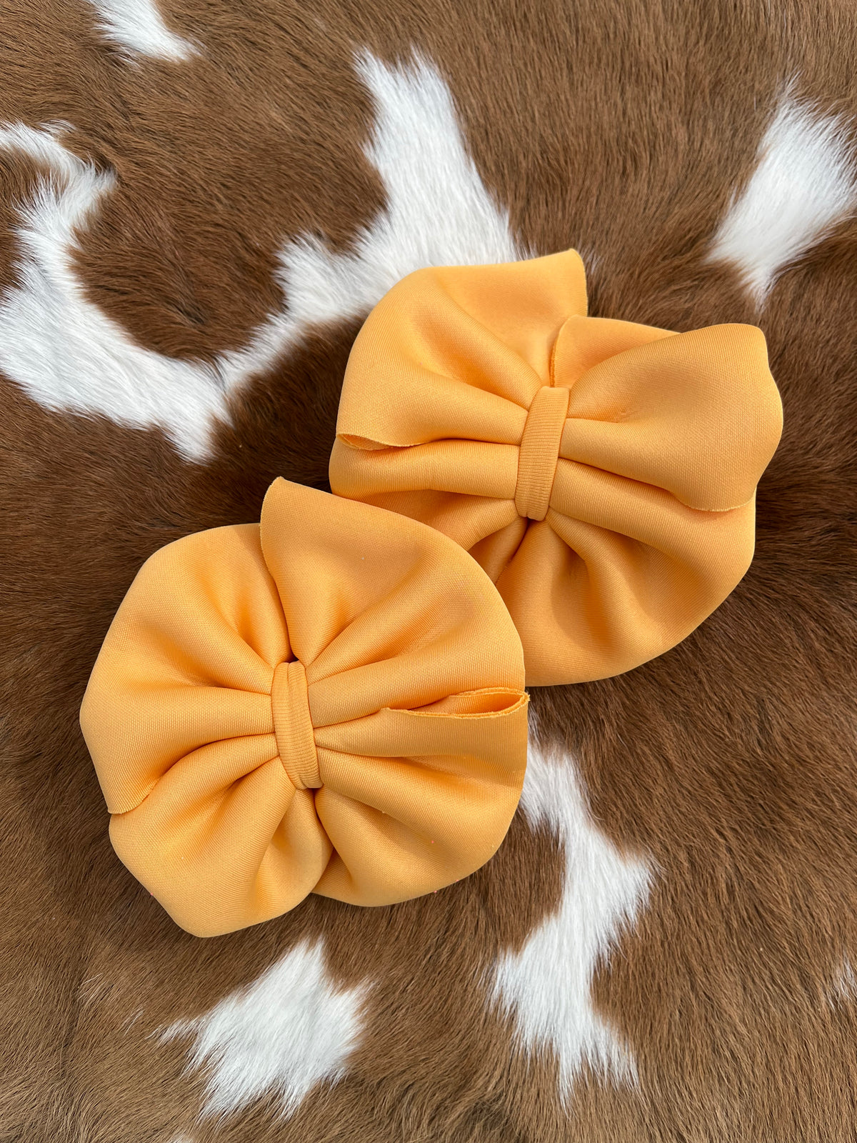 Cream orange Clip ons