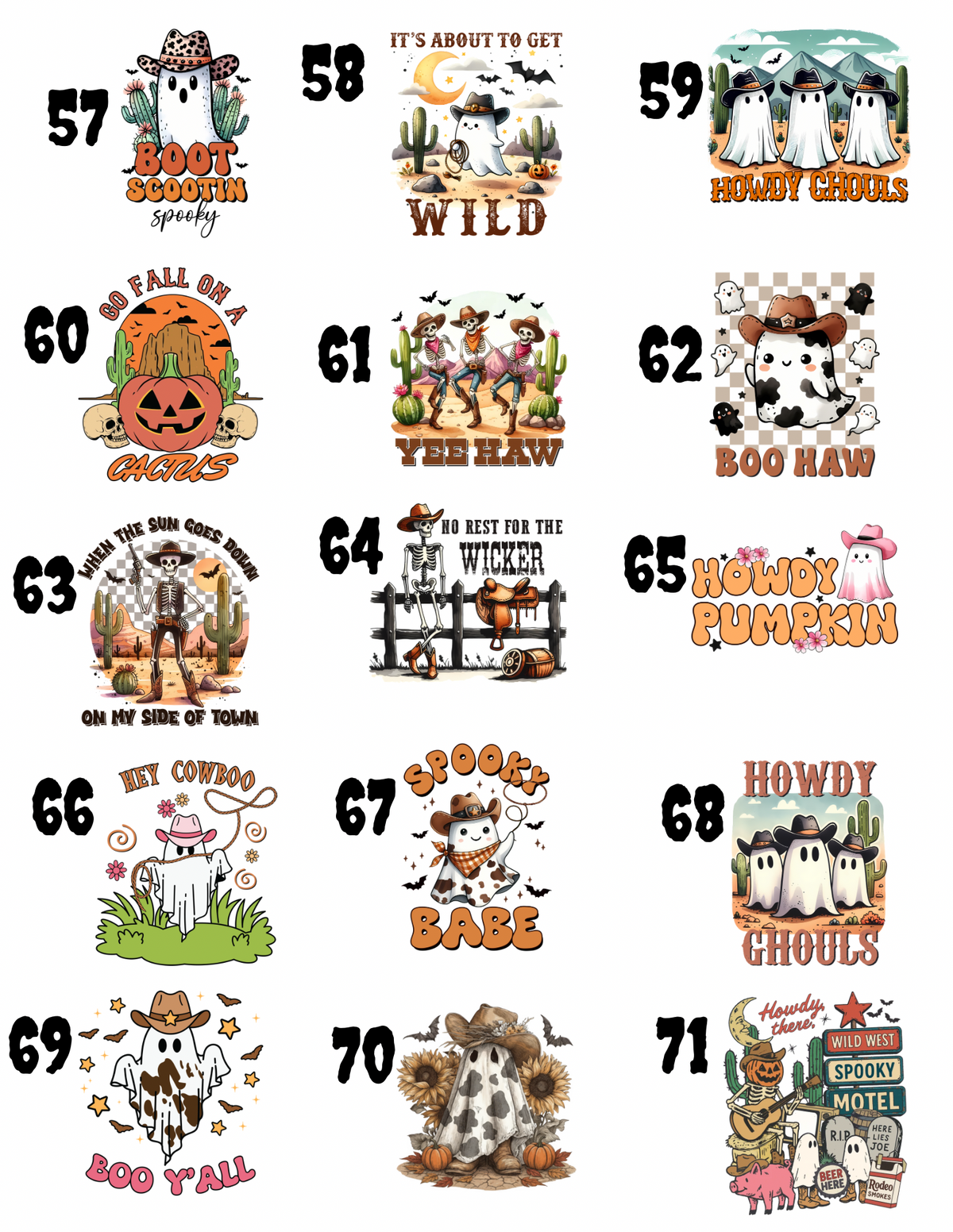 ADULT HALLOWEEN WESTERN HOODIES/CREWNECK (Copy)