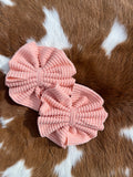 Cream orange/pink Clip ons