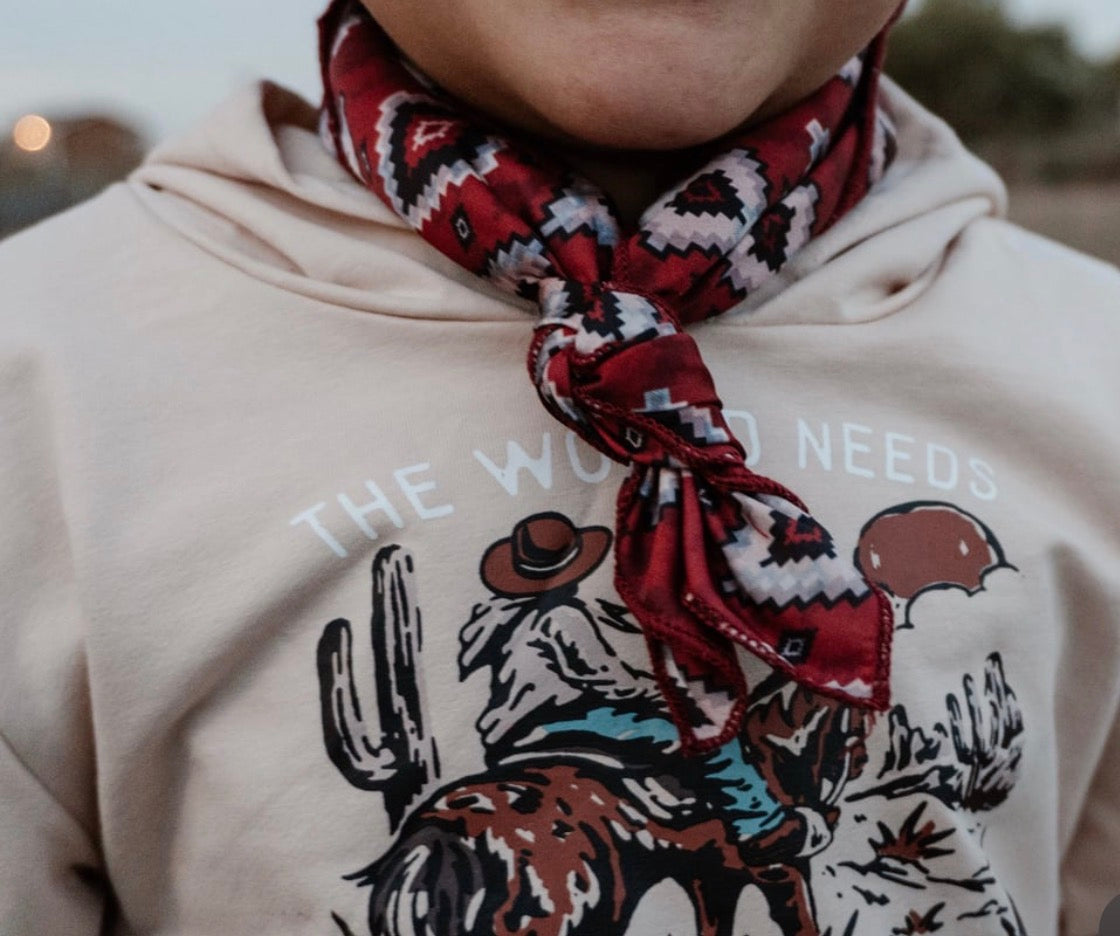 Red Aztec Wild rag
