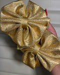 Glitter Gold Clip ons