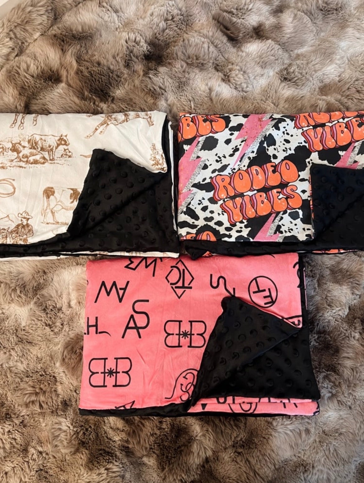 Western Throw baby/toddler blankets
