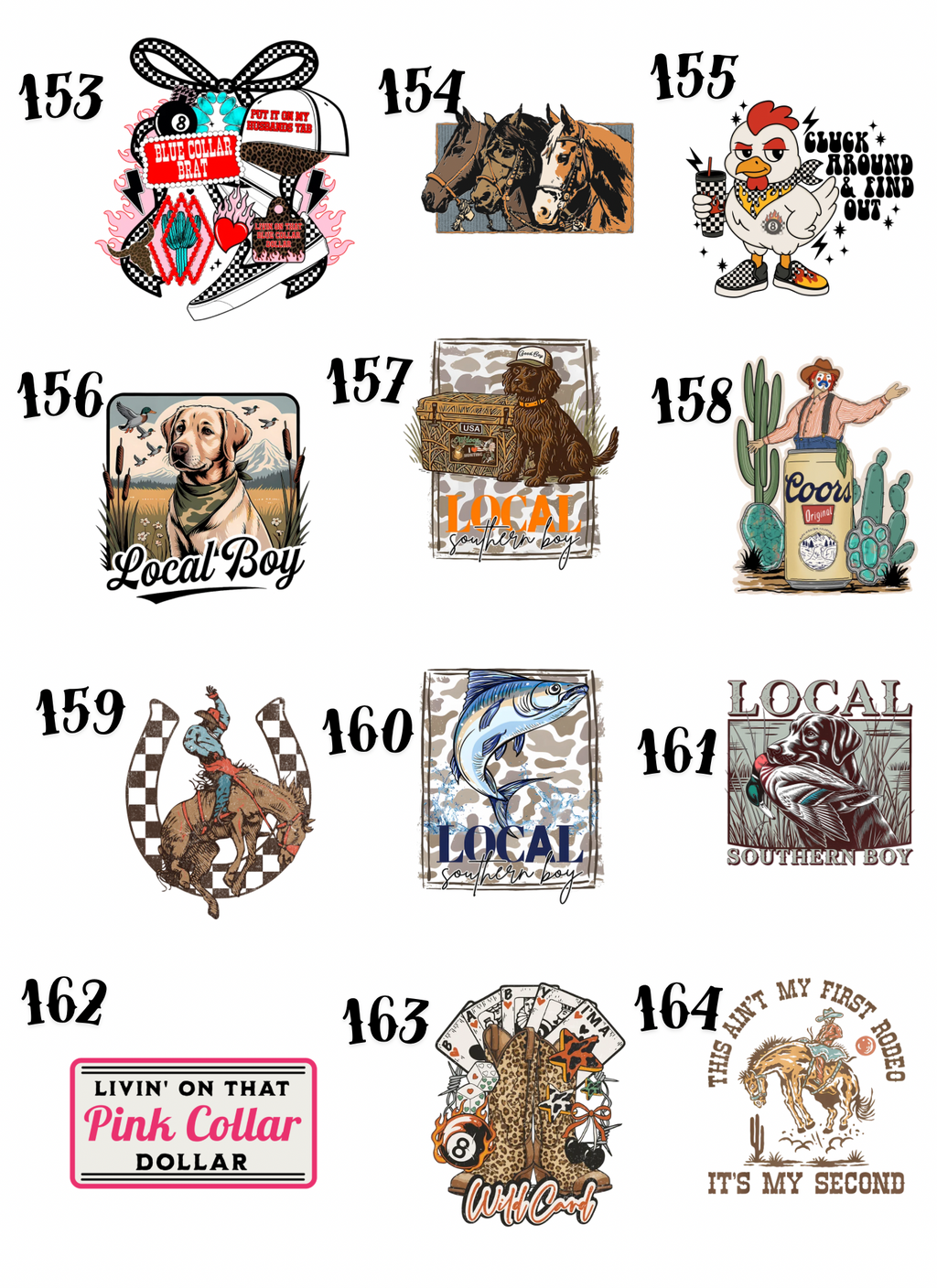 Adult Custom Western Tees