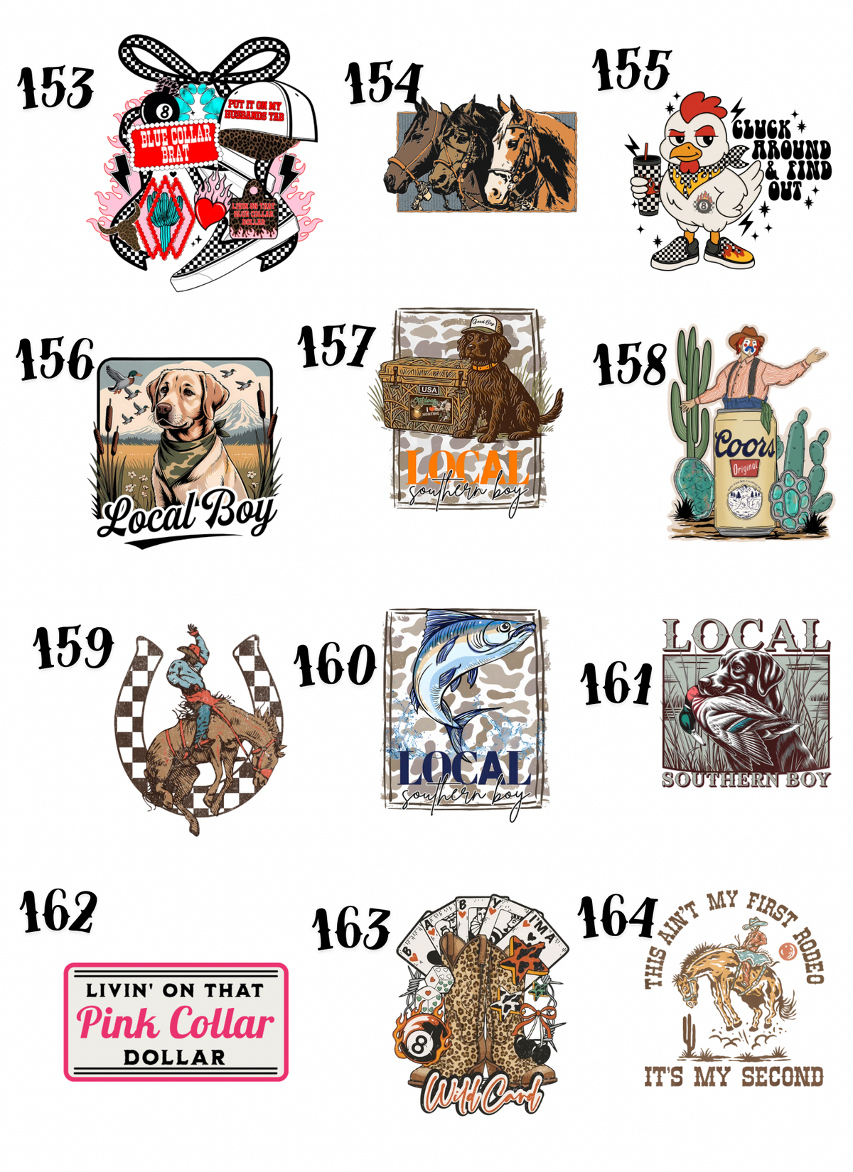 Adult Custom Western Tees