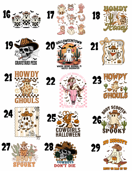 ADULT HALLOWEEN WESTERN HOODIES/CREWNECK (Copy)