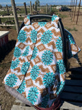 For the love of Turquoise carseat  cover