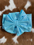 Blue Metallic Headwrap