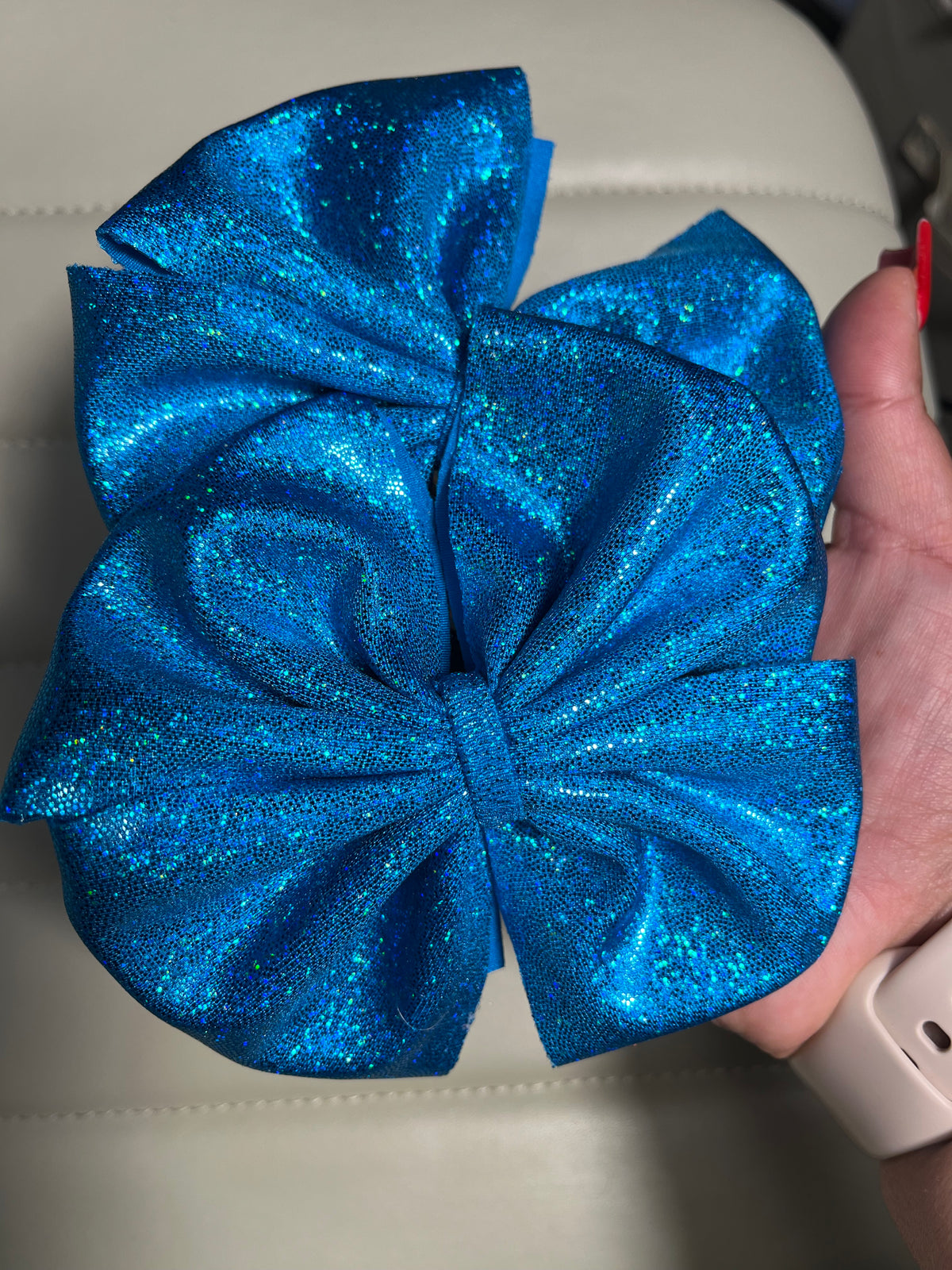 Glitter Blue Clip ons